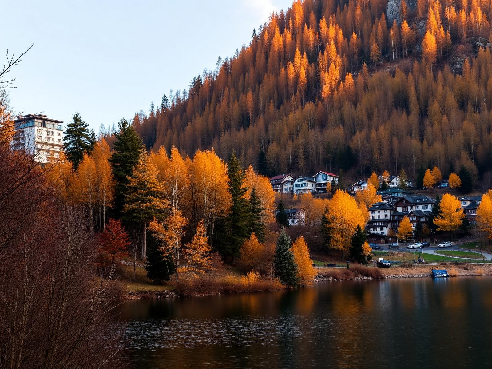 Swiss autumn landscape
