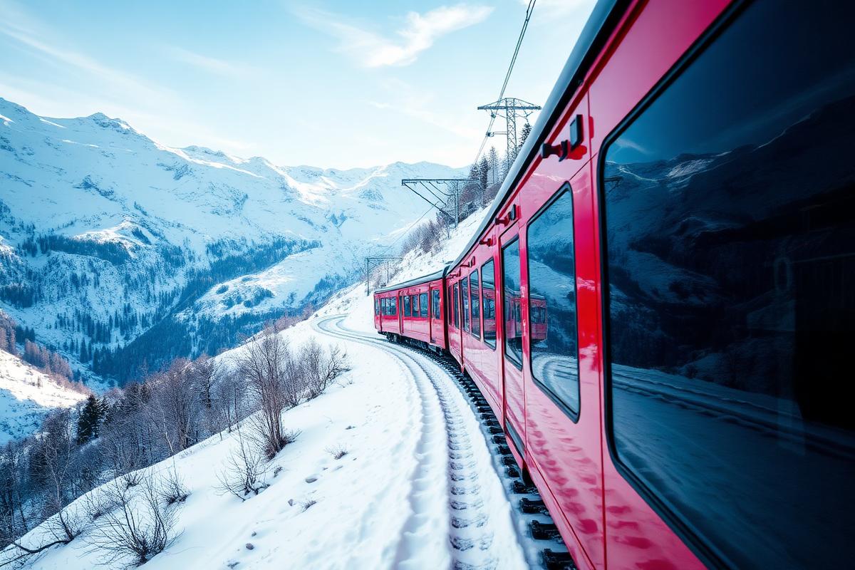 The Gotthard by rail